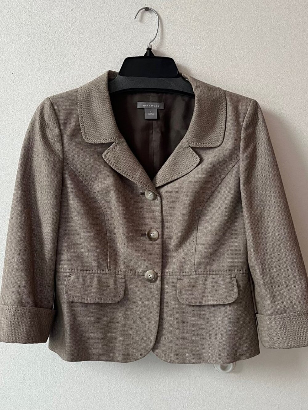 ANN TAYLOR Cotton Blazer Jacket Size 4